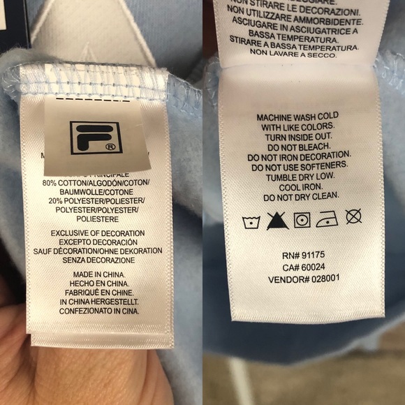 Fila Baby Blue Natalie Spell-out Crewneck Sweatshirt - Picture 7 of 7